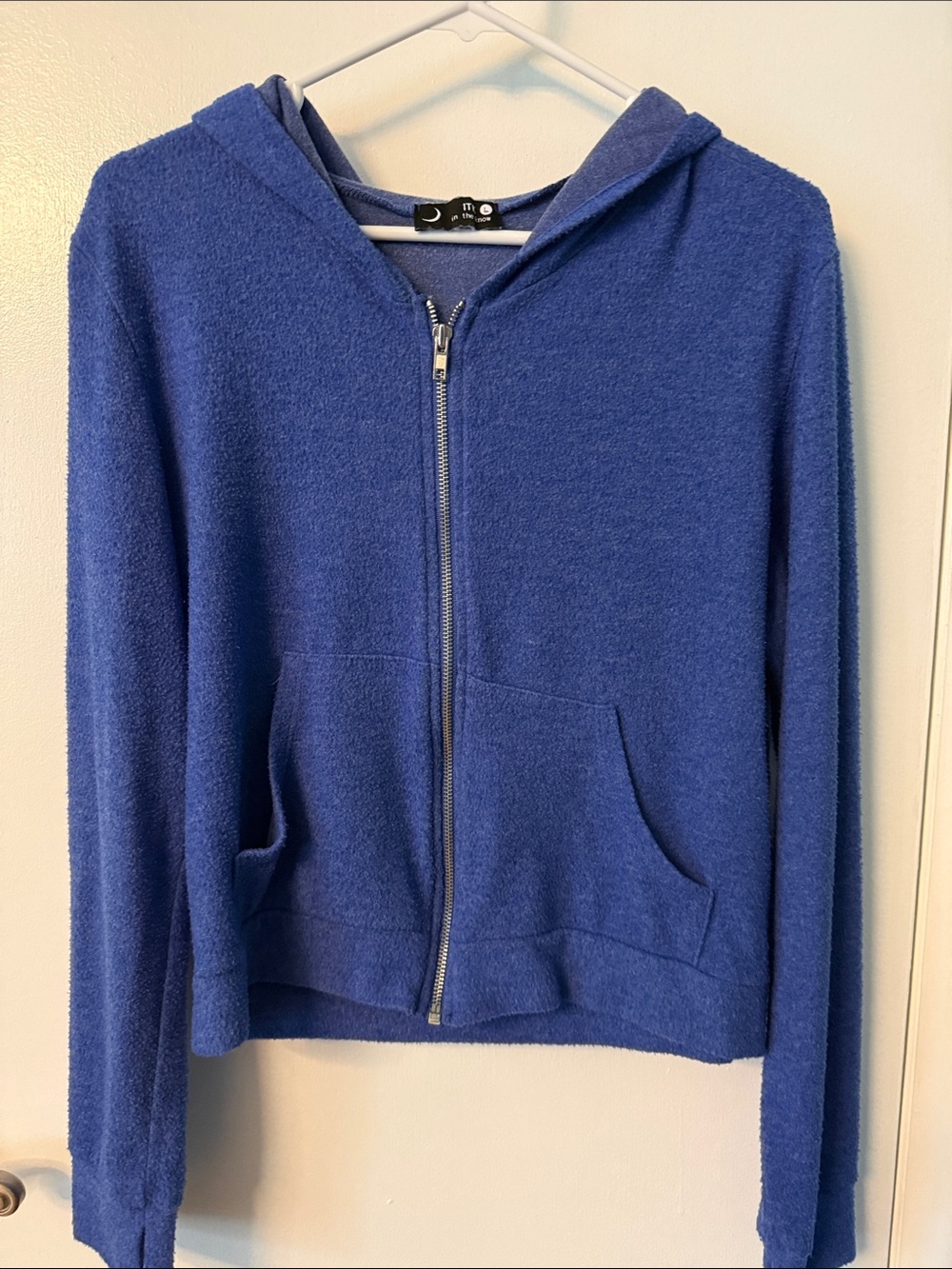 Cozy Blue Zip-Up Hoodie